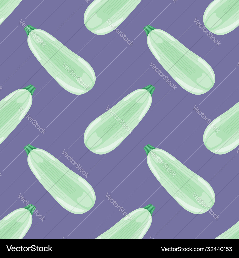Seamless pattern with squashes vector image