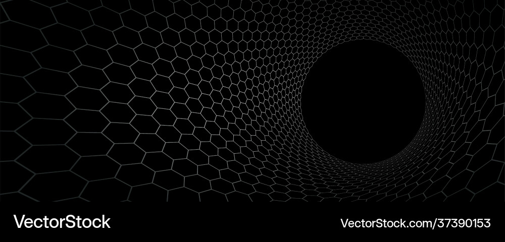 Technology abstract background with hexagons mesh Vector Image