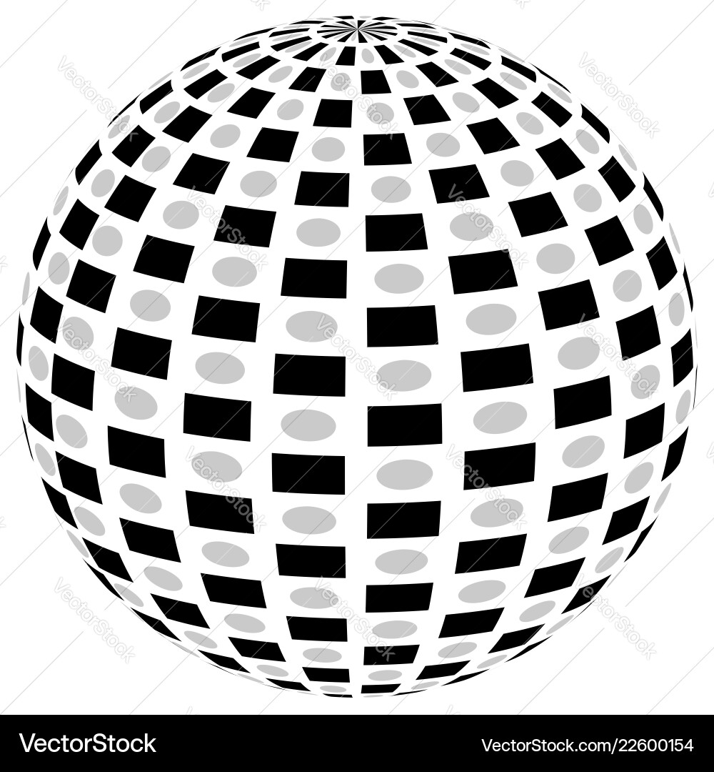 3d sphere orb with textured grayscale surface 3d sphere orb with textured grayscale surface Vector Image