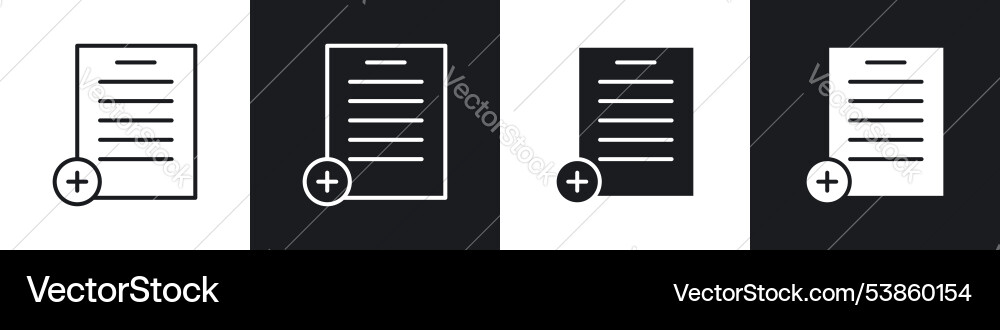 Add document icon set Add document icon set vector image