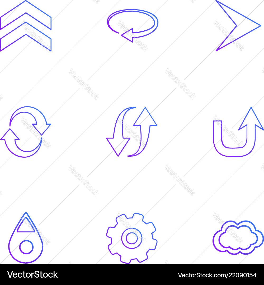 Arrows directions pointer arrow user vector image