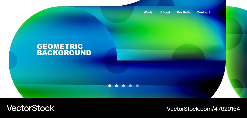 Circle round elements and lines geometric Vector Image