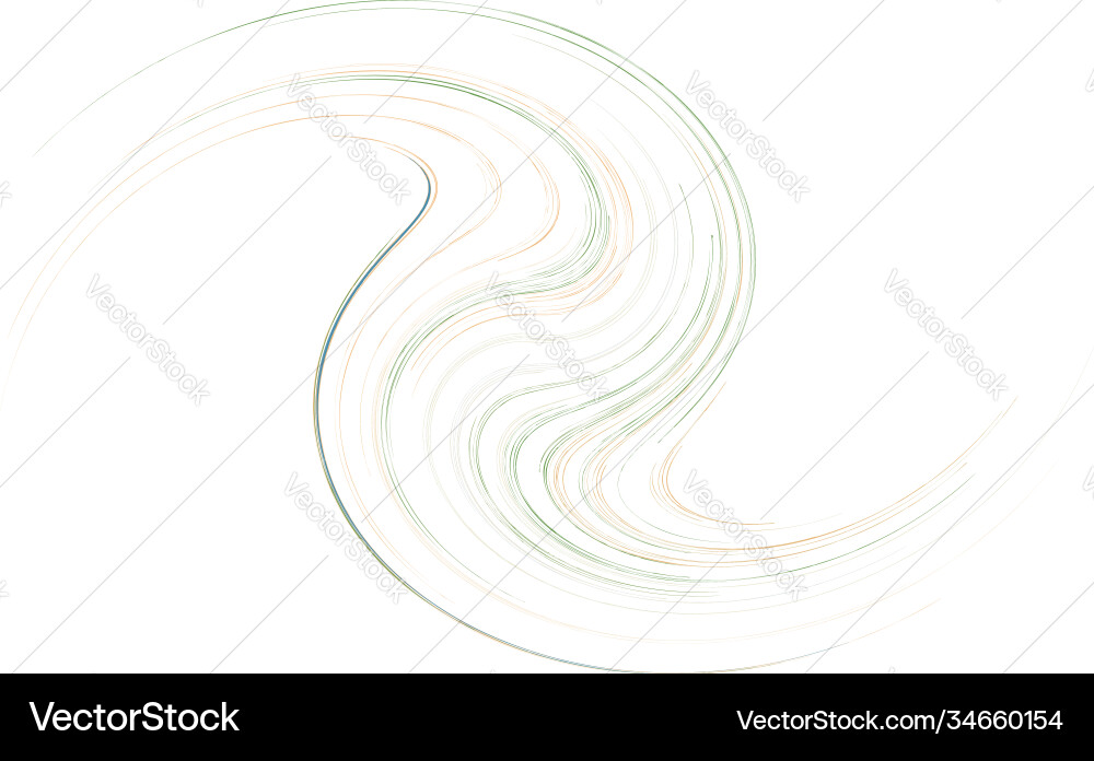 Curve rotated volute helix shape colorful spiral Curve rotated volute helix shape colorful spiral vector image
