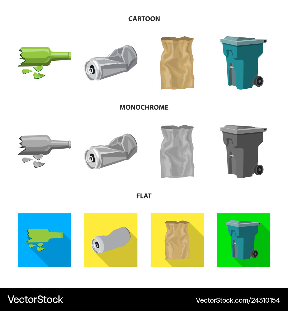 Design of dump and sort icon collection Design of dump and sort icon collection vector image