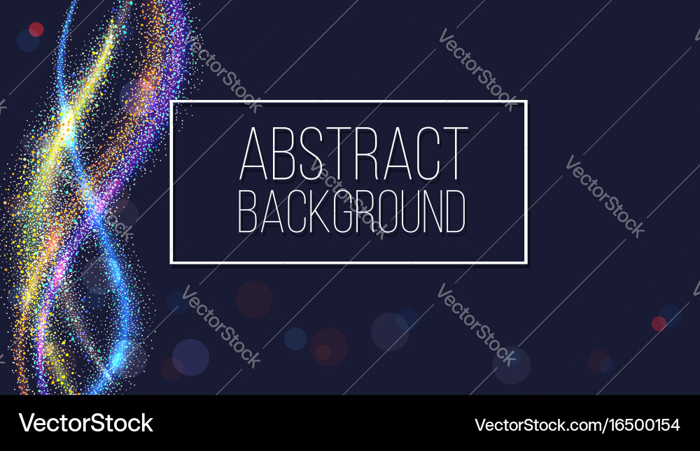 Glow smoky waves background curved pattern flow vector image