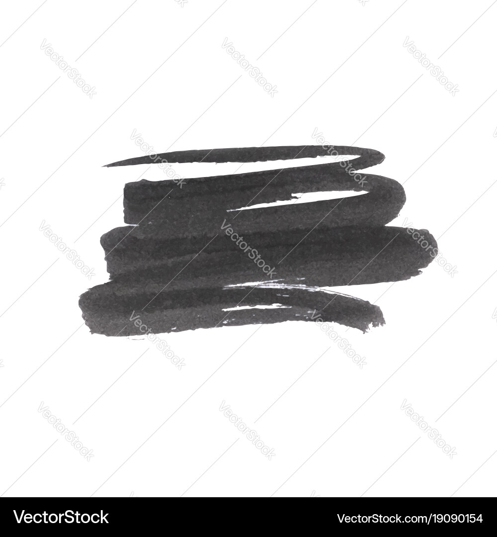 Grunge Farbstift Schlag Vektorbild