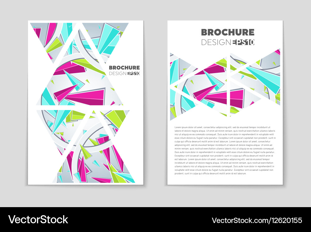 Abstract layout background set for art vector image