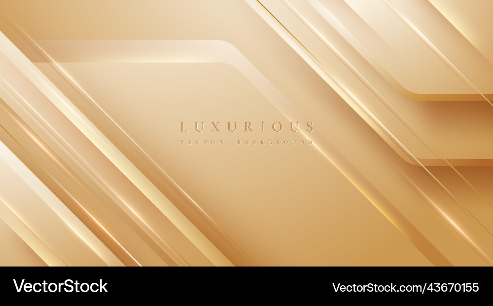 Elegant cream shade background with golden lines Elegant cream shade background with golden lines Vector Image