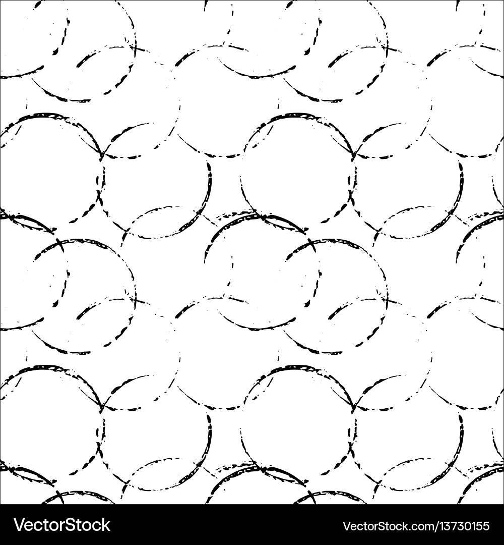 Grunge seamless pattern background with circles Grunge seamless pattern background with circles vector image