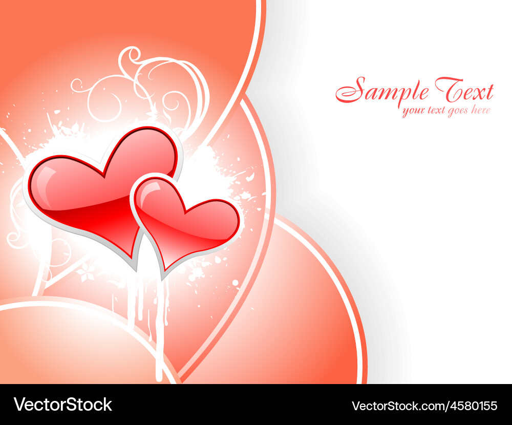 Heart with space for text Vector Image