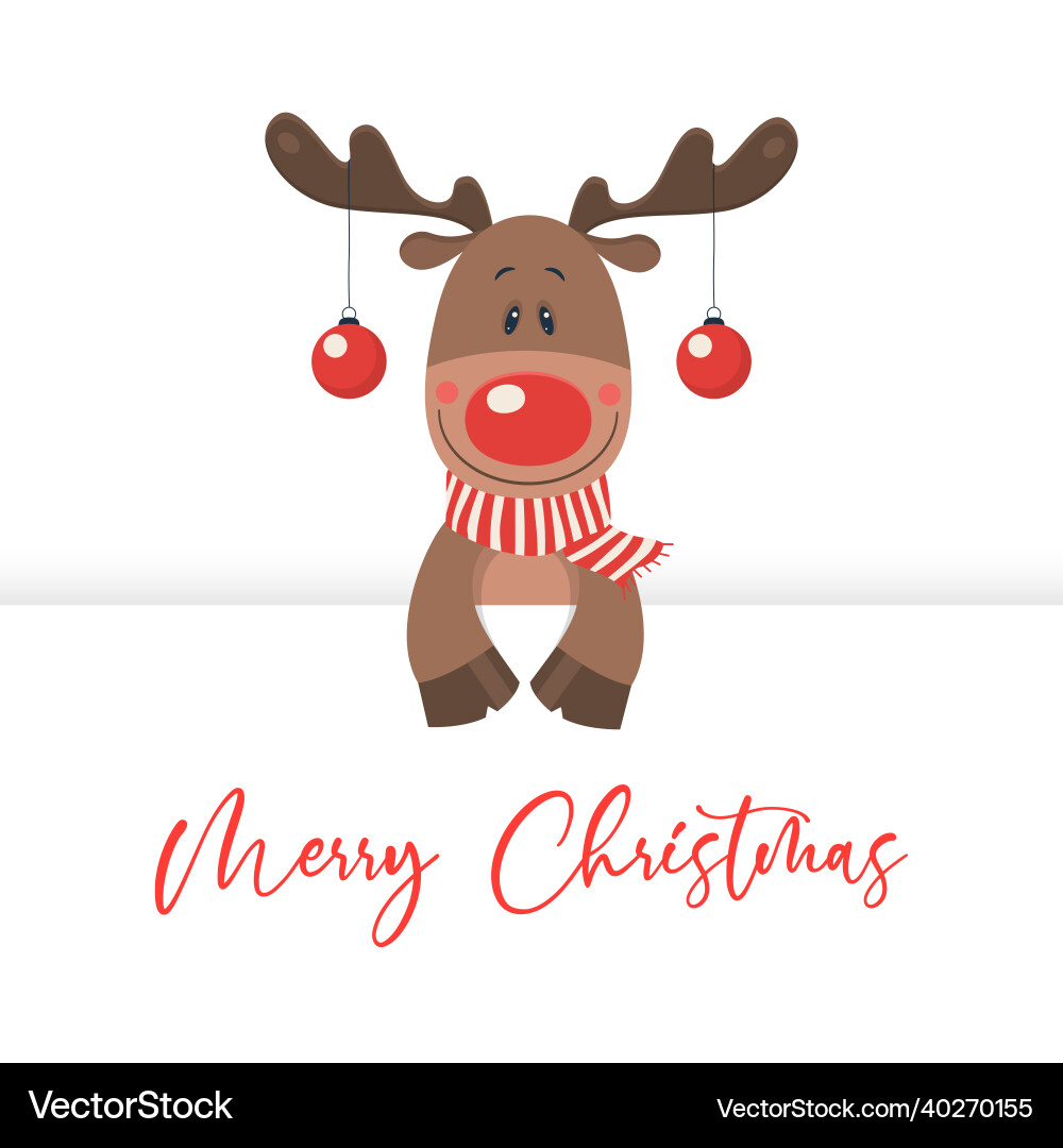 Merry christmas and happy new year postcard Merry christmas and happy new year postcard vector image