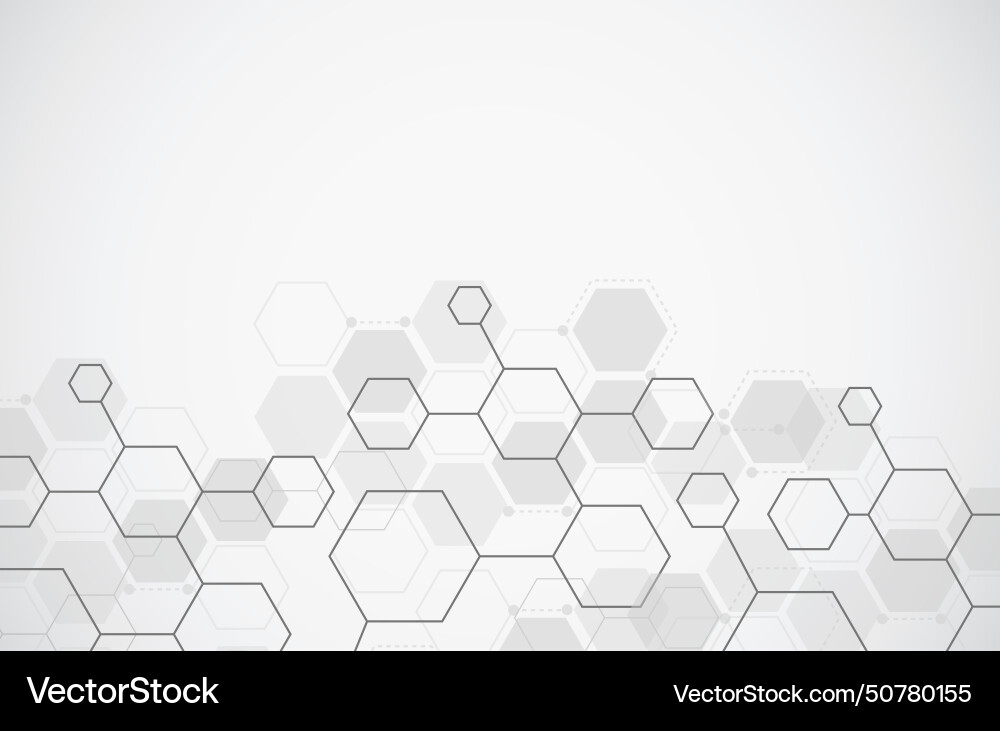 Molecule structure abstract tech background Vector Image