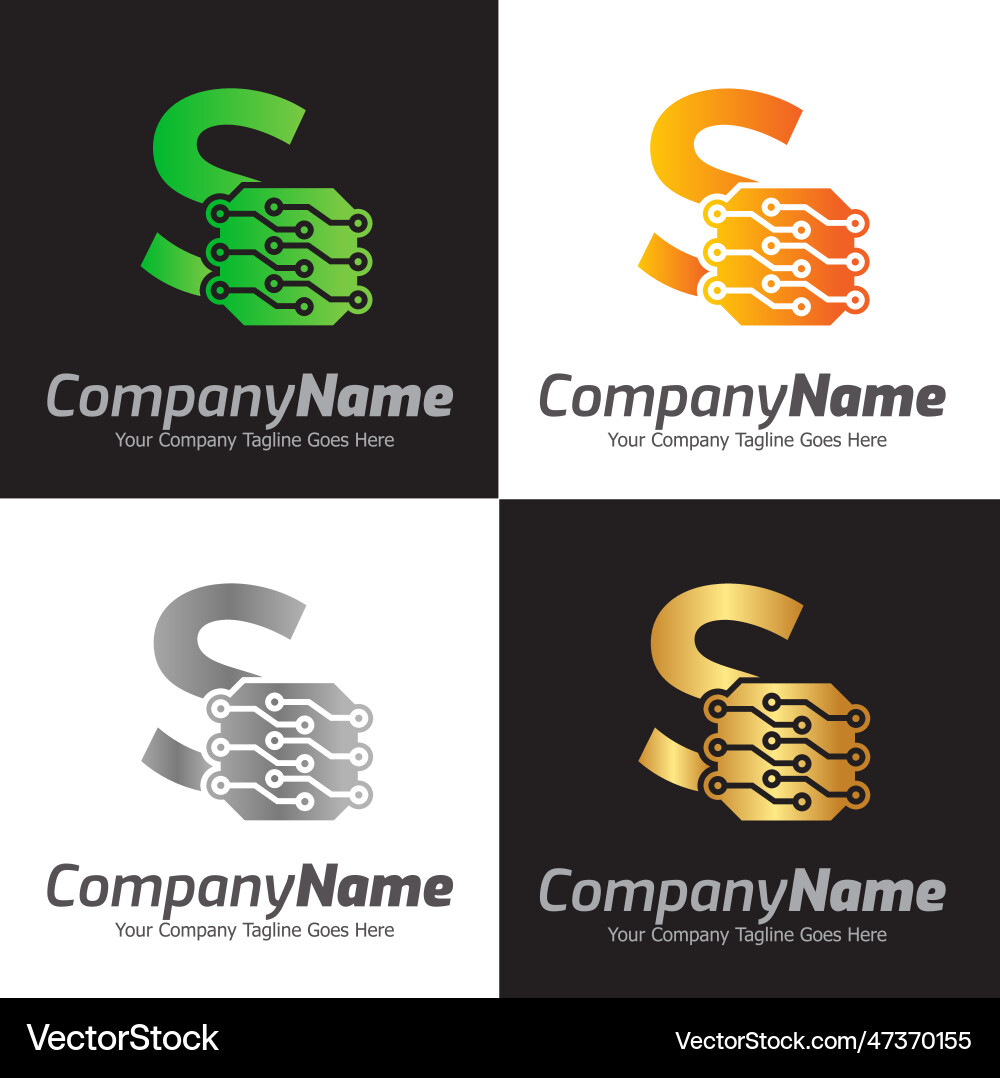 Programming code and technology logo template Vector Image