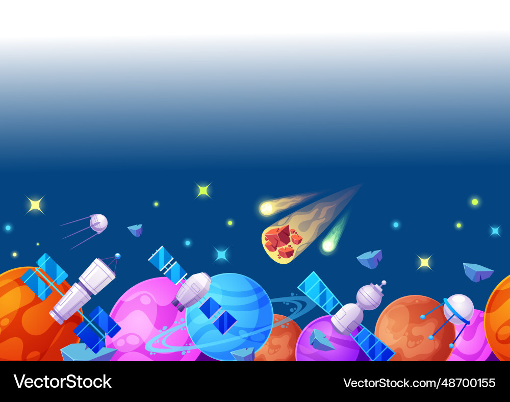 Seamless pattern featuring celestial wonders Seamless pattern featuring celestial wonders vector image