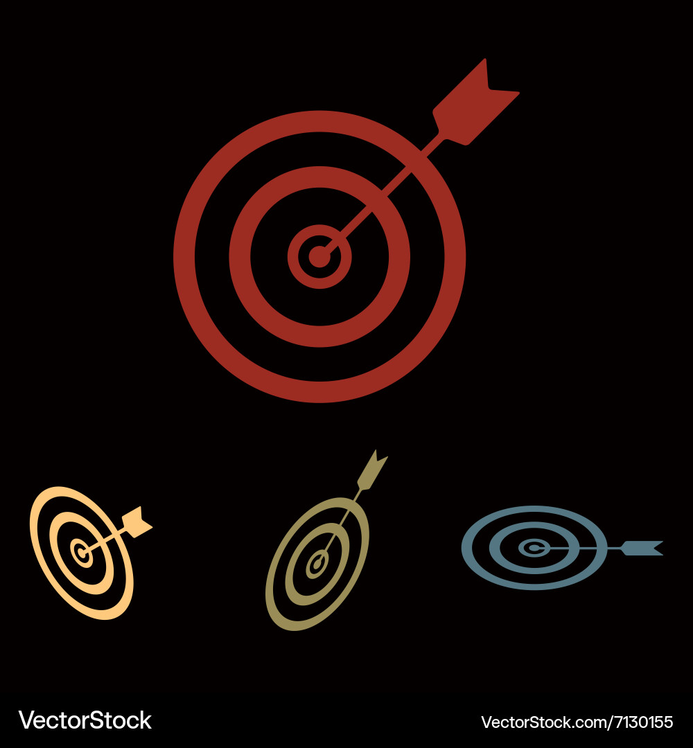 Target with dart vector image