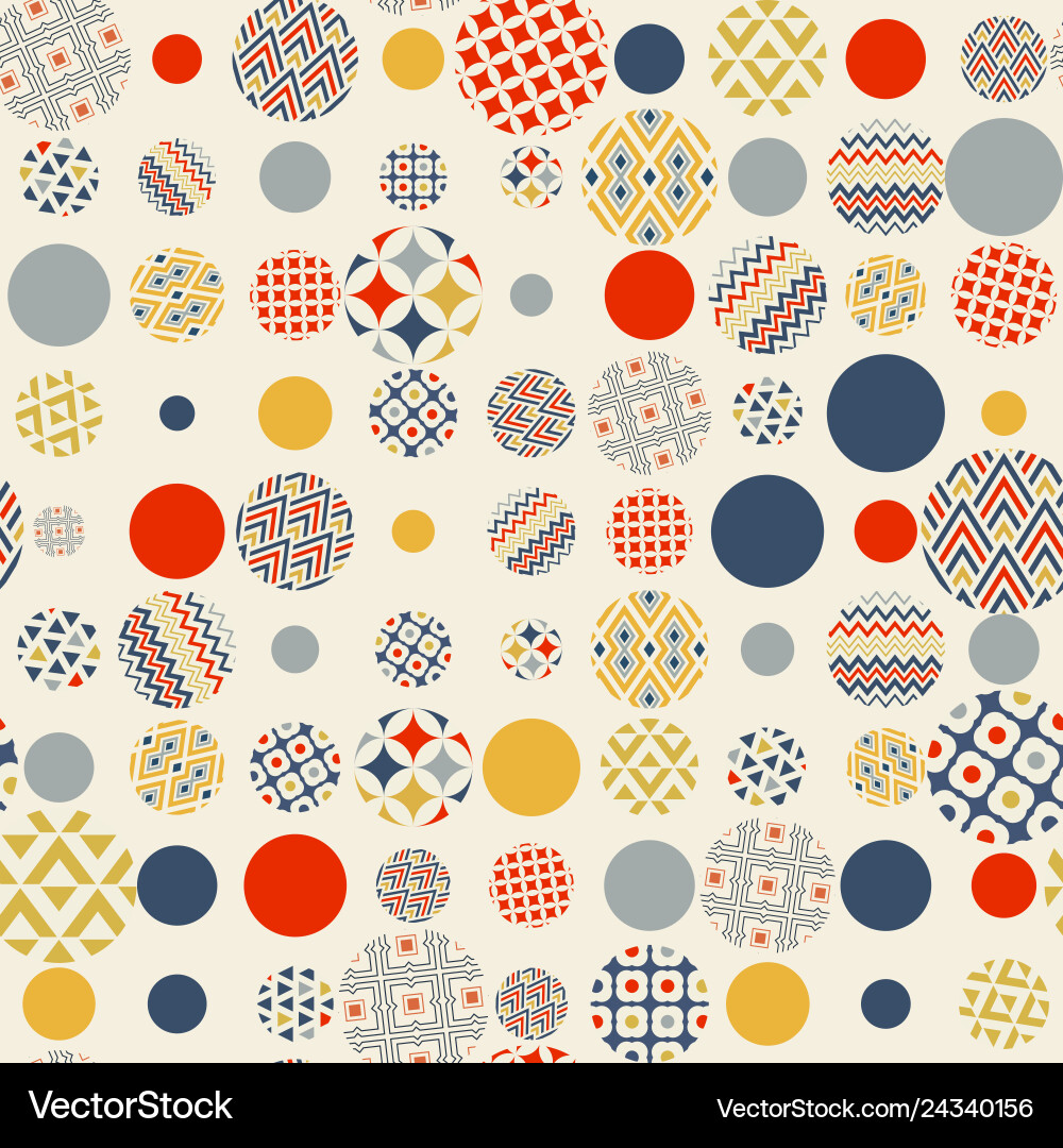 Abstract seamless pattern circles Abstract seamless pattern circles vector image