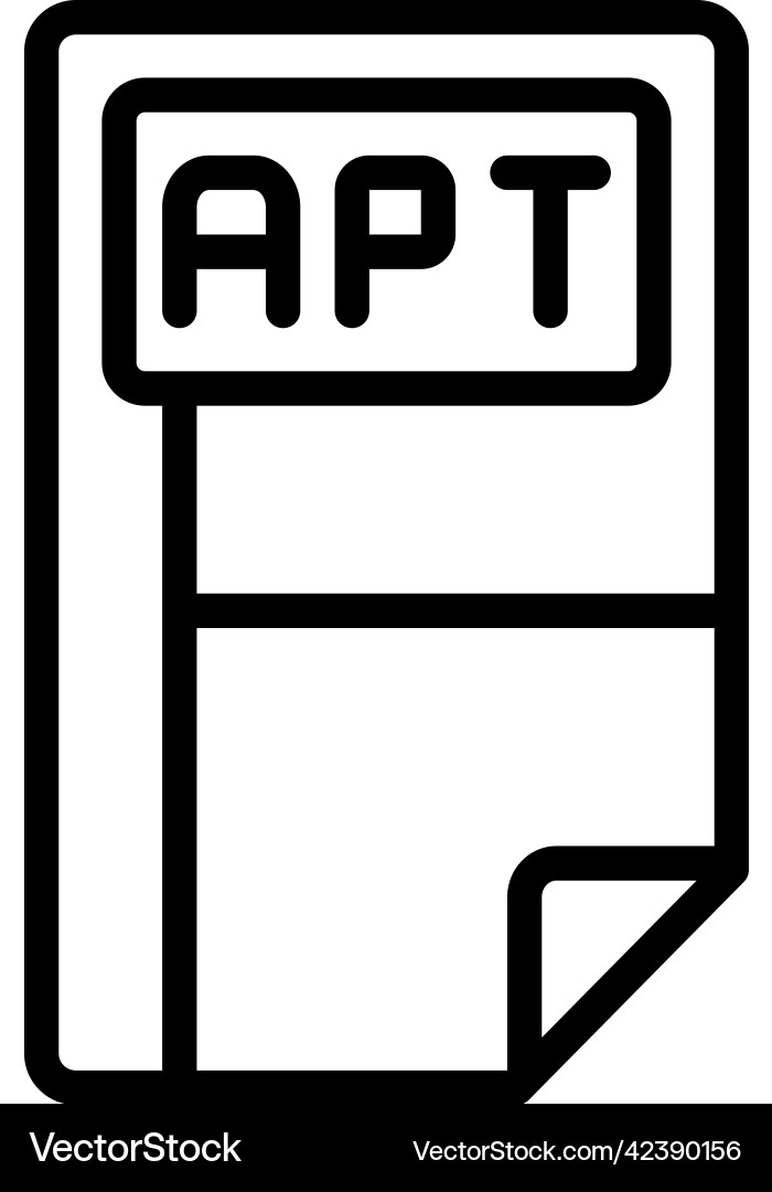 Apt Vector Image