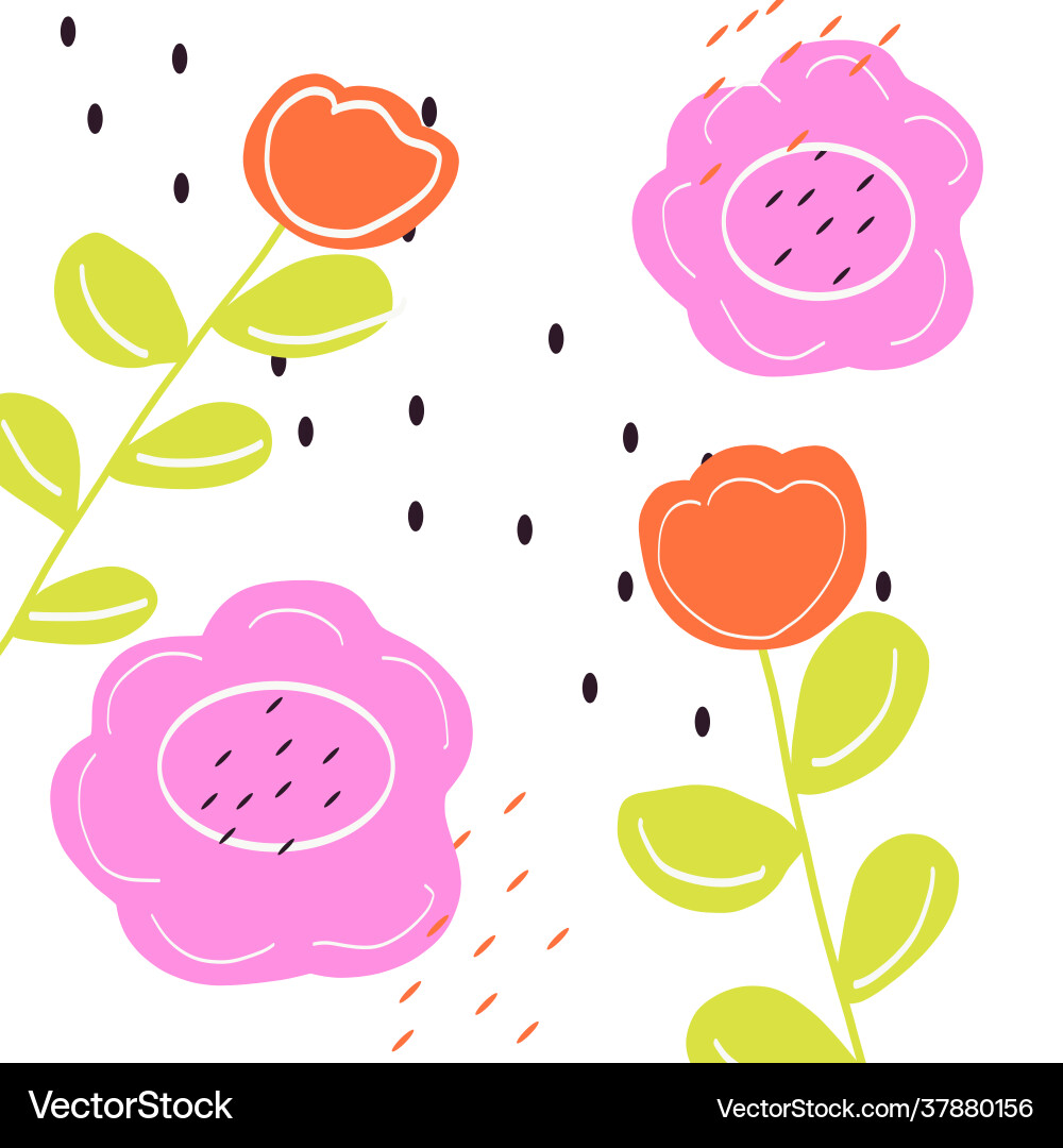 Blumen Hintergrund Blumen Hintergrund Vektorbild