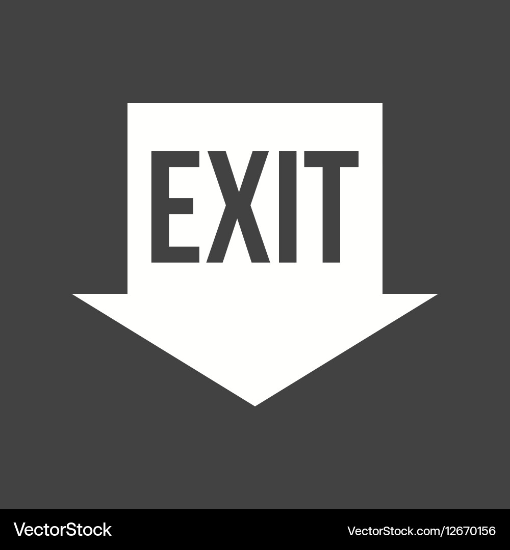 Exit vector image