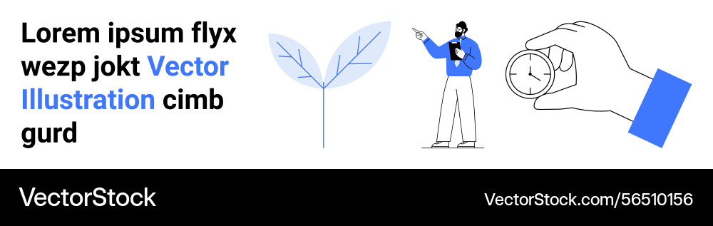 Professional presenting concepts with a pointer Professional presenting concepts with a pointer vector image