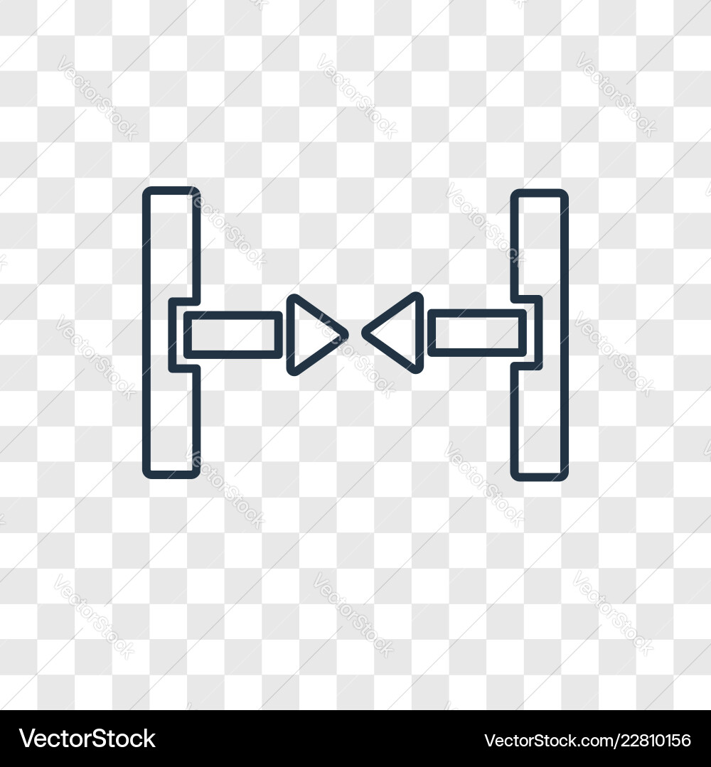Scroll concept linear icon isolated Scroll concept linear icon isolated vector image