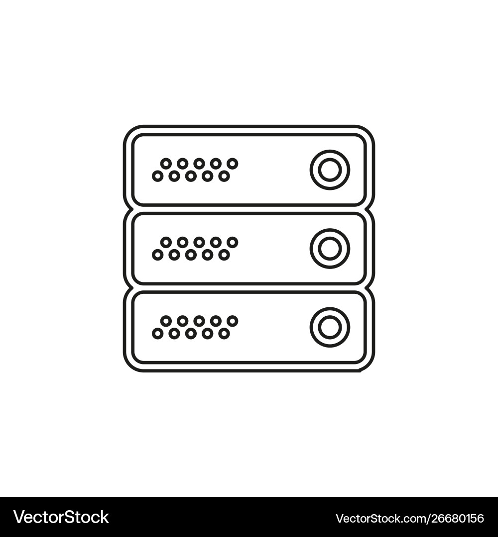Server data racks - computer storage Server data racks - computer storage vector image