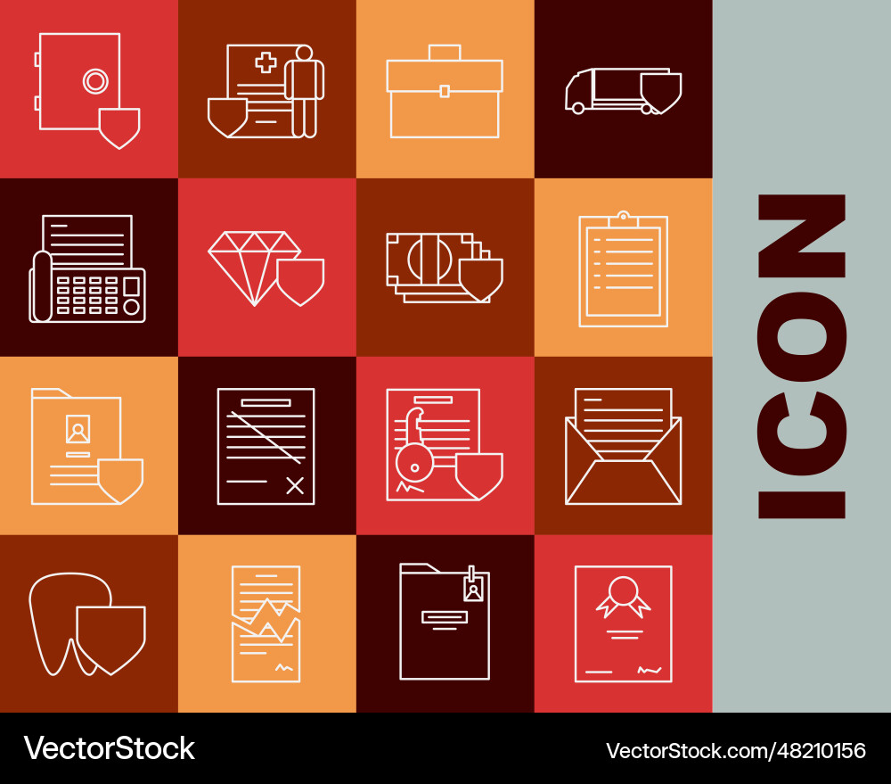 Set line certificate template mail and e-mail Set line certificate template mail and e-mail vector image