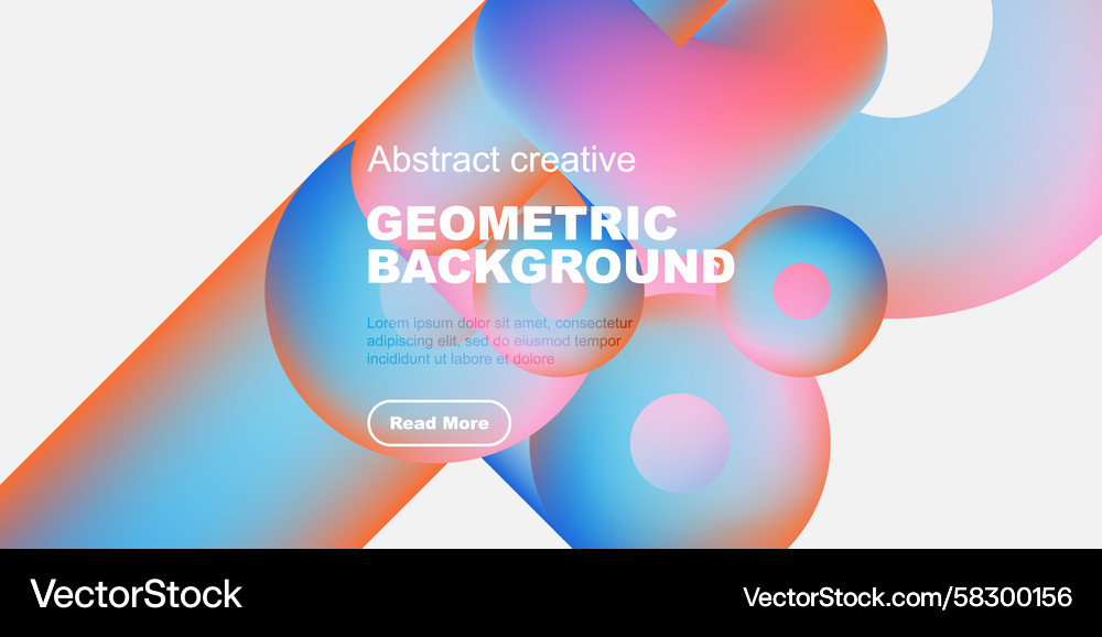 Vibrant geometric shapes overlap creating dynamic Vibrant geometric shapes overlap creating dynamic Vector Image