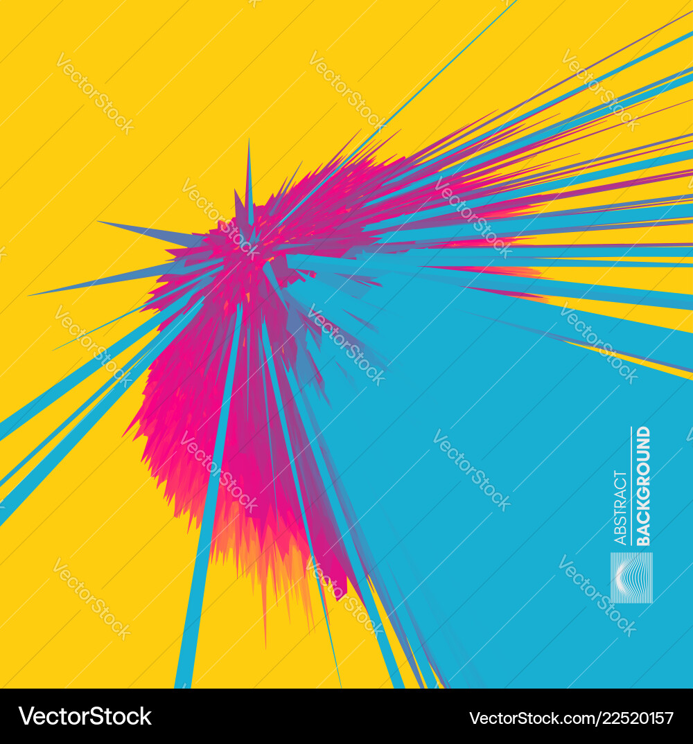 Exploding Ray Background vector image