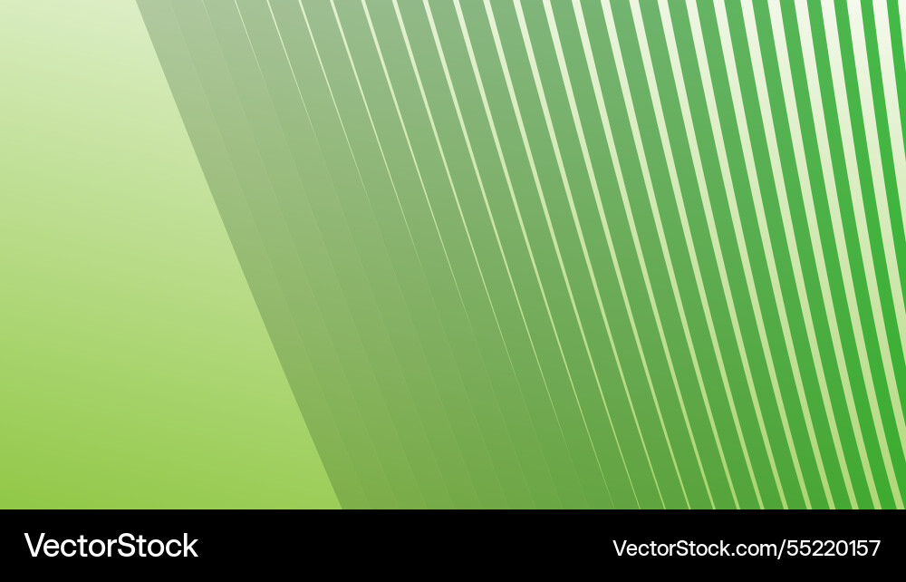 Green abstract background with curve stripes line Vector Image