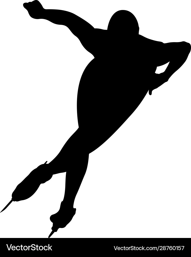 Leichtathletik Schlittschuhläufer Eisbahn Leichtathletik Schlittschuhläufer Eisbahn vektorbild
