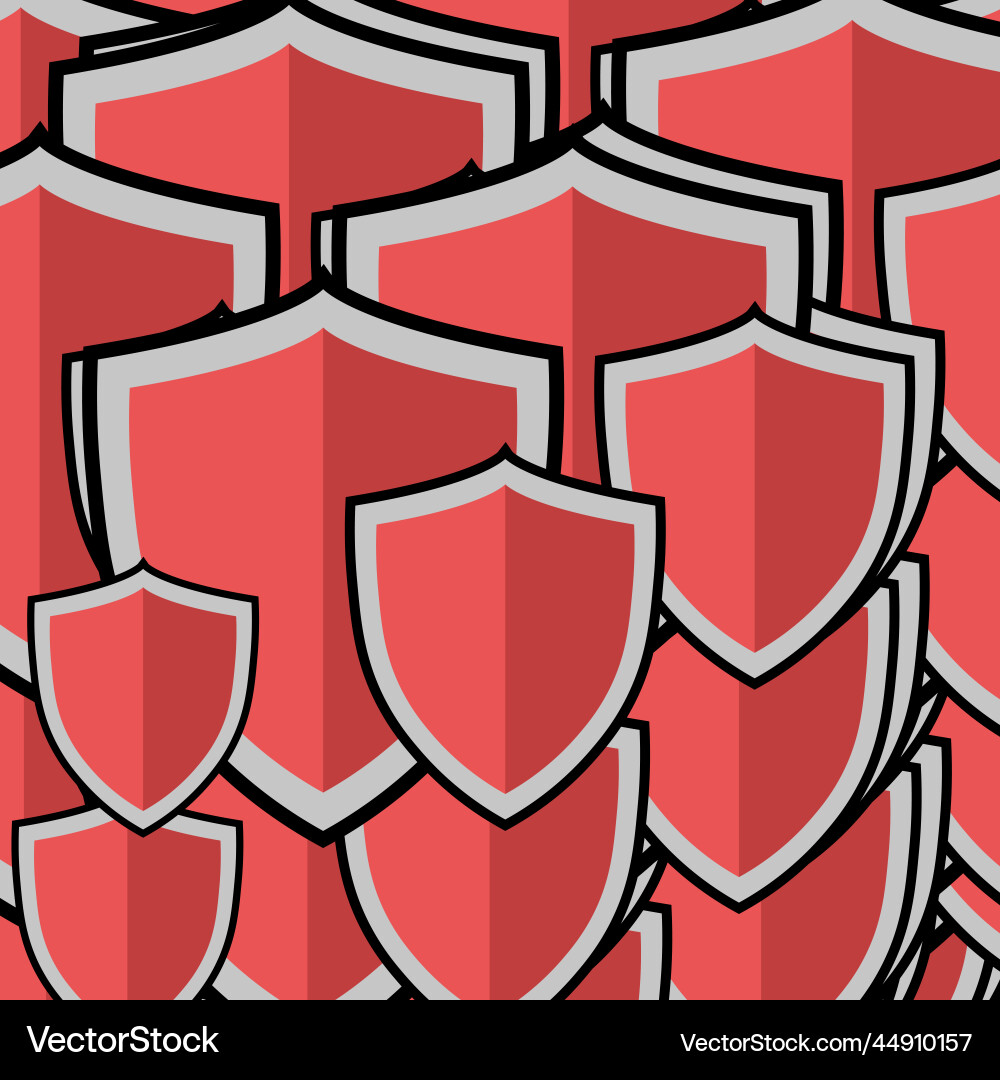 Shield pattern Shield pattern vector image