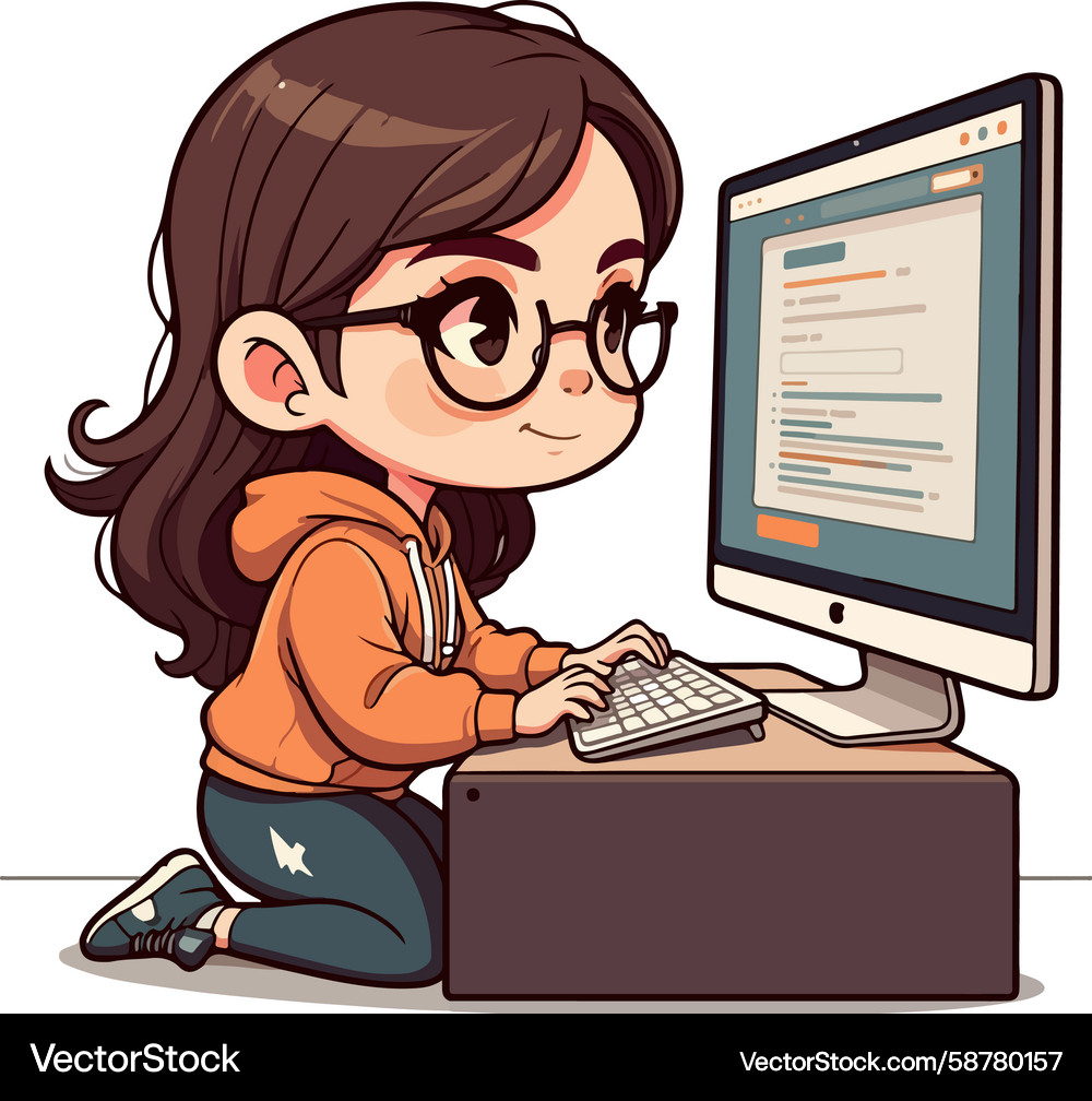 Software Developer Technology Vector Image