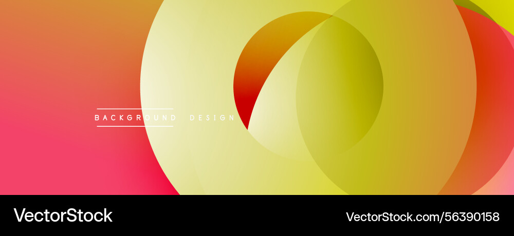 Abstract circles overlap creating warm color Abstract circles overlap creating warm color vector image