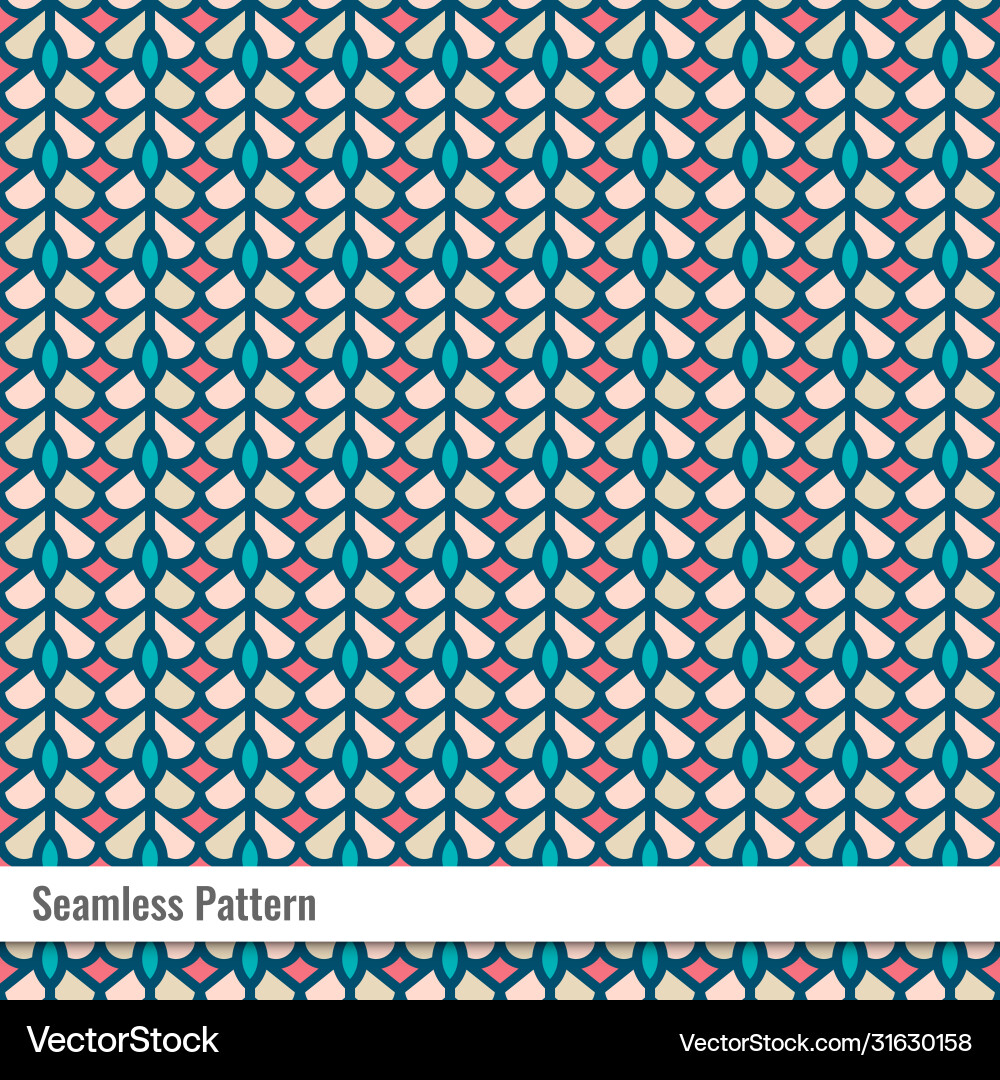 Abstract leaves object seamless pattern design Vector Image