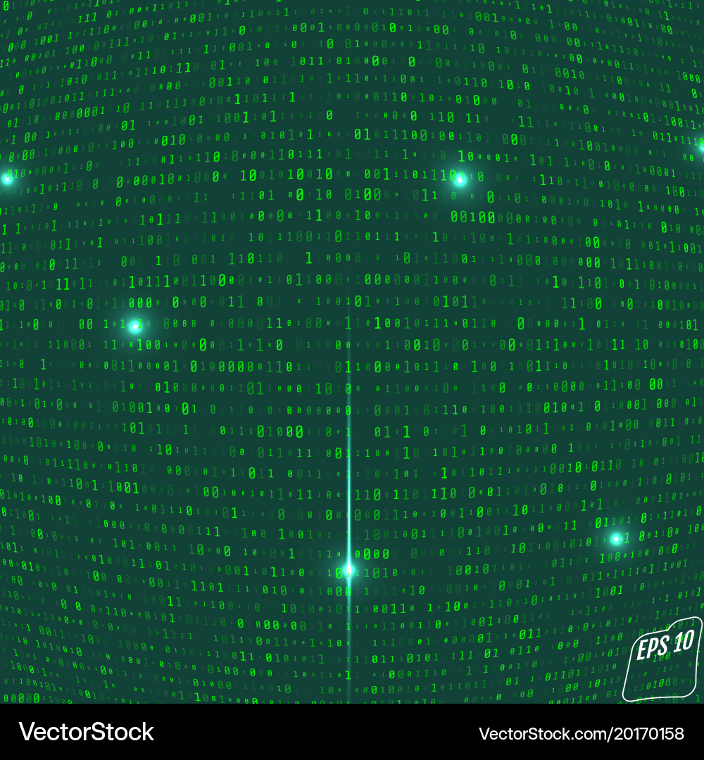 Abstract technology background binary computer Vector Image