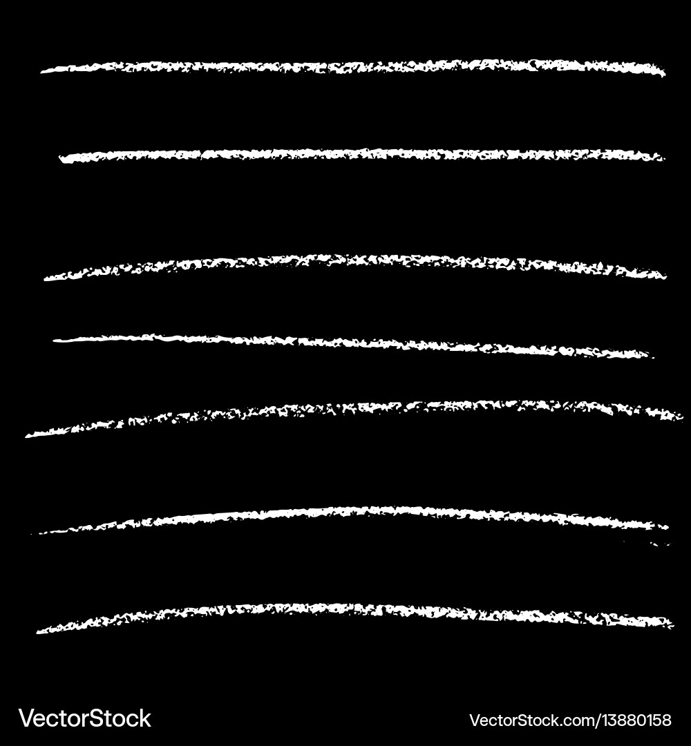 Chalk Lines - Handmade Strokes Vector Image
