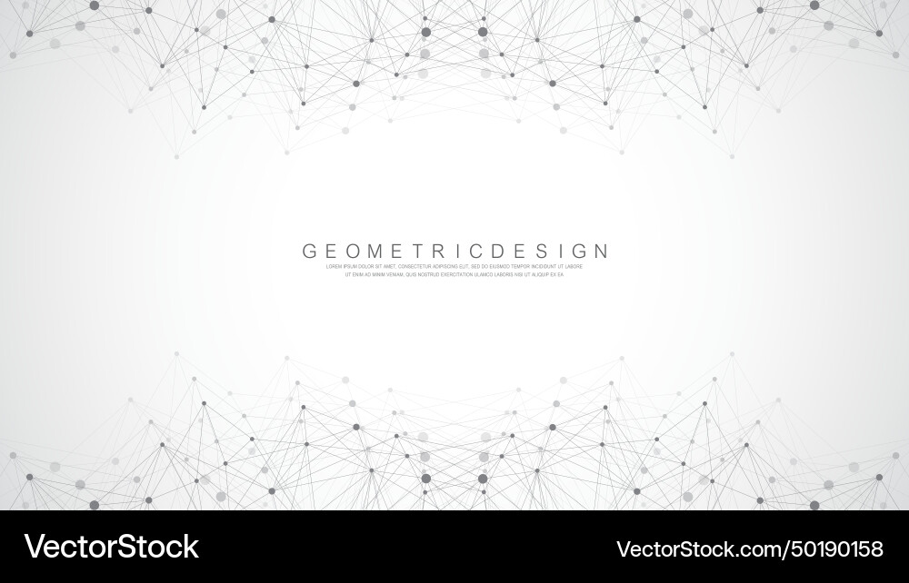 Global network connection banner design template Global network connection banner design template vector image