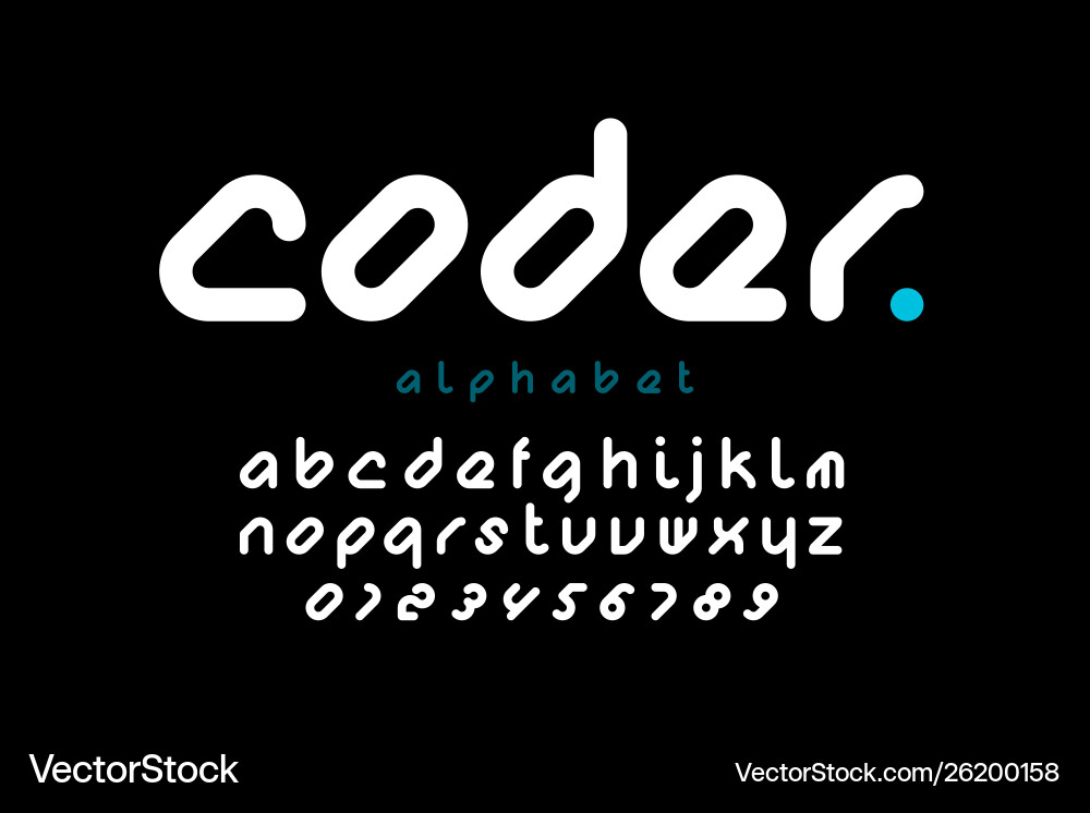 Modern Font Collection Vector Image
