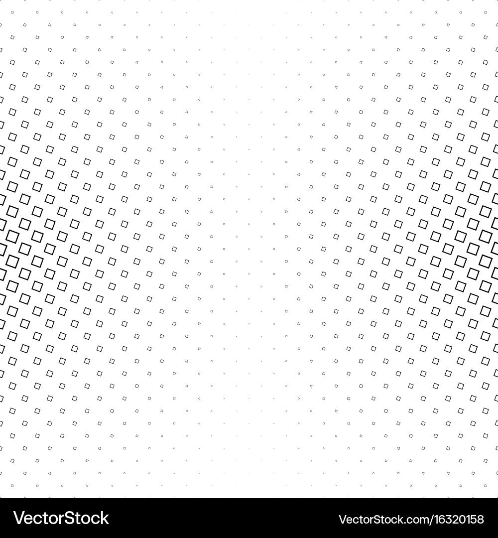 Monochrome abstract square pattern background vector image