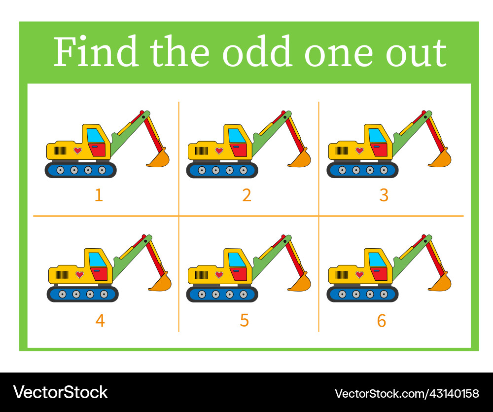Task for development of attention and logic Task for development of attention and logic vector image