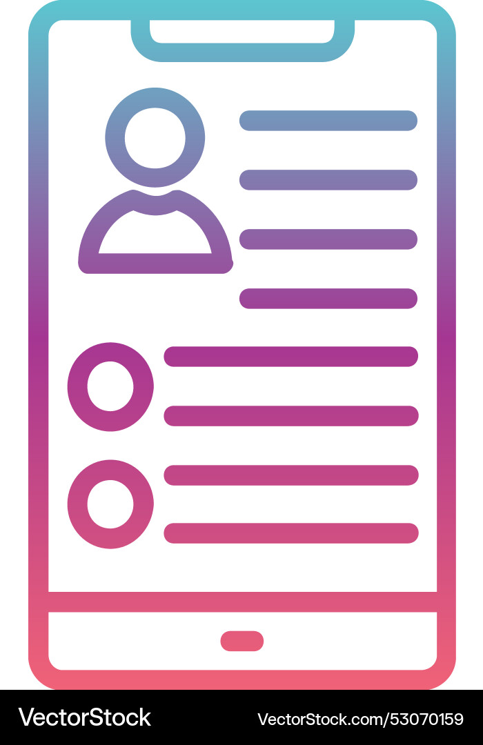 Bio line gradient design Vector Image