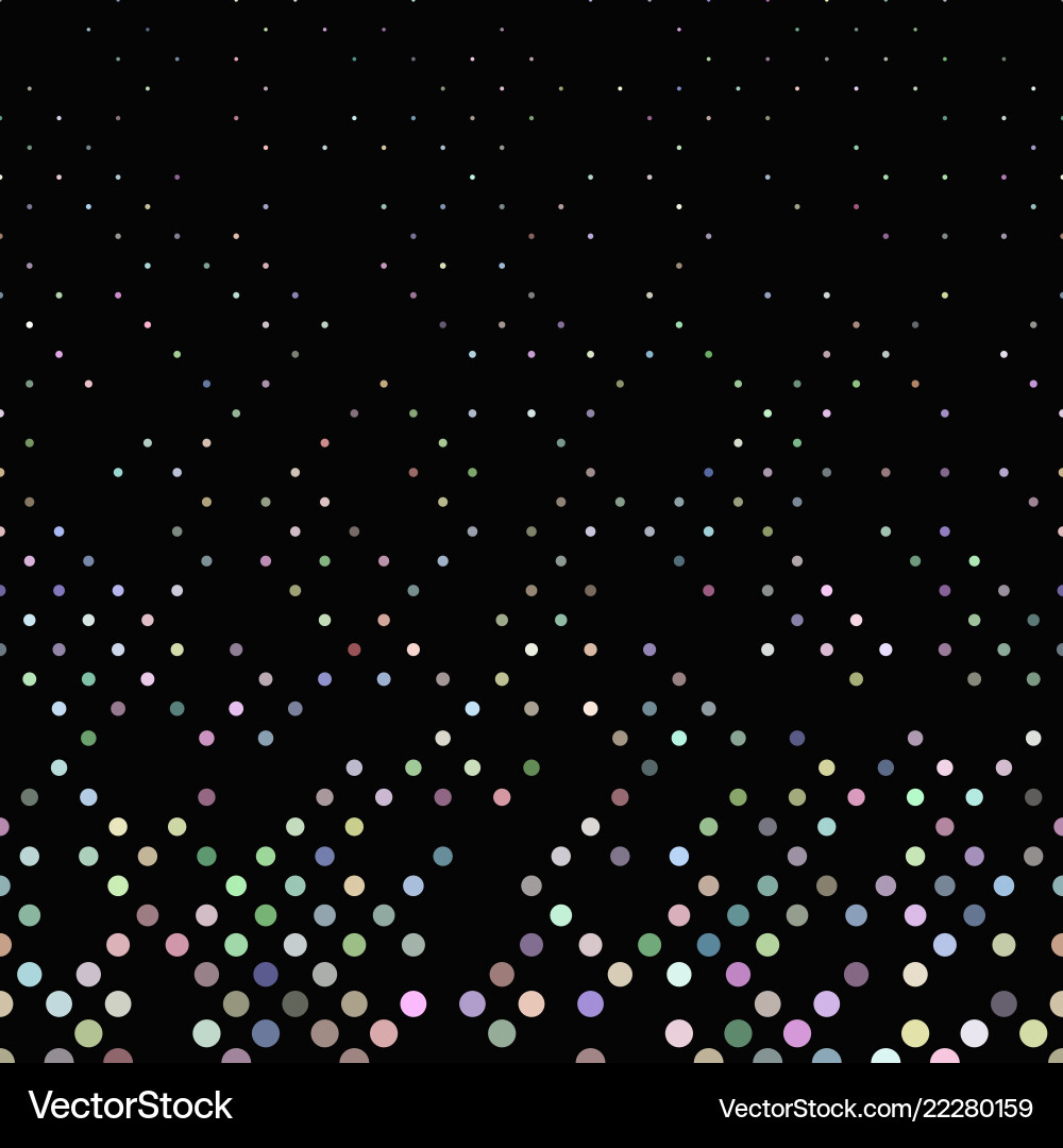 Colorful repeating abstract dot pattern background vector image