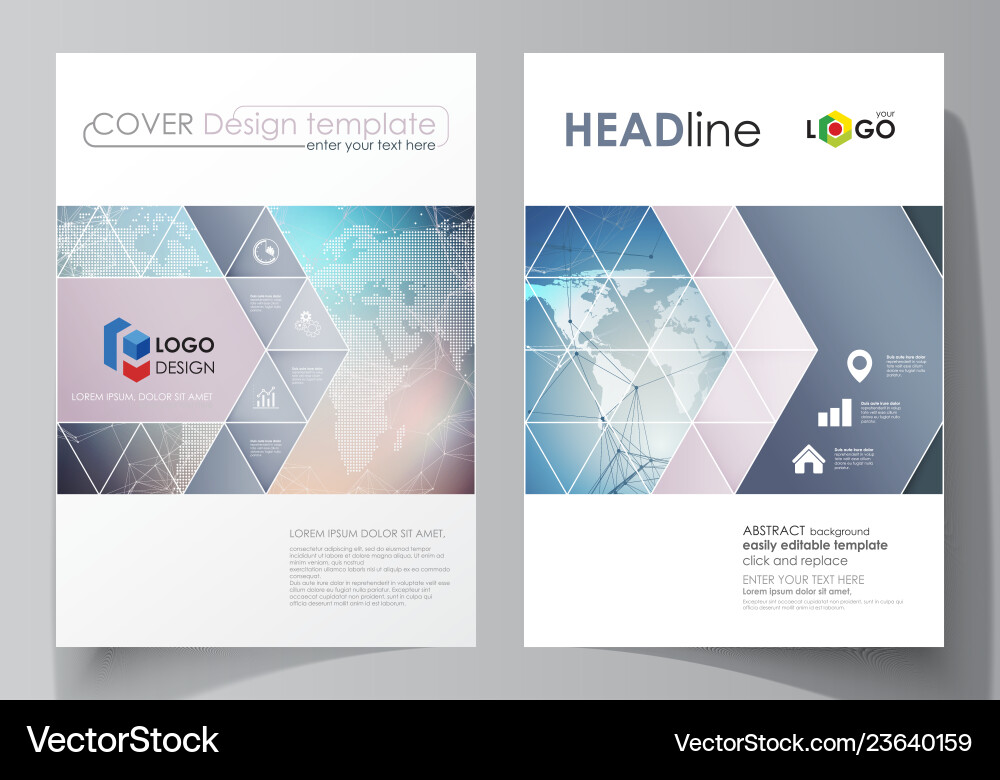 Editable layout of two Editable layout of two vector image