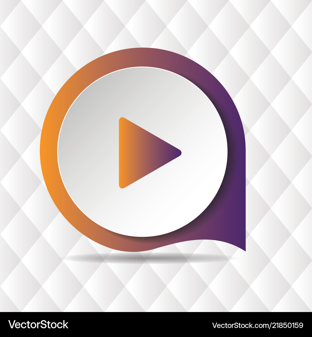 Play button icon geometric background image Play button icon geometric background image vector image