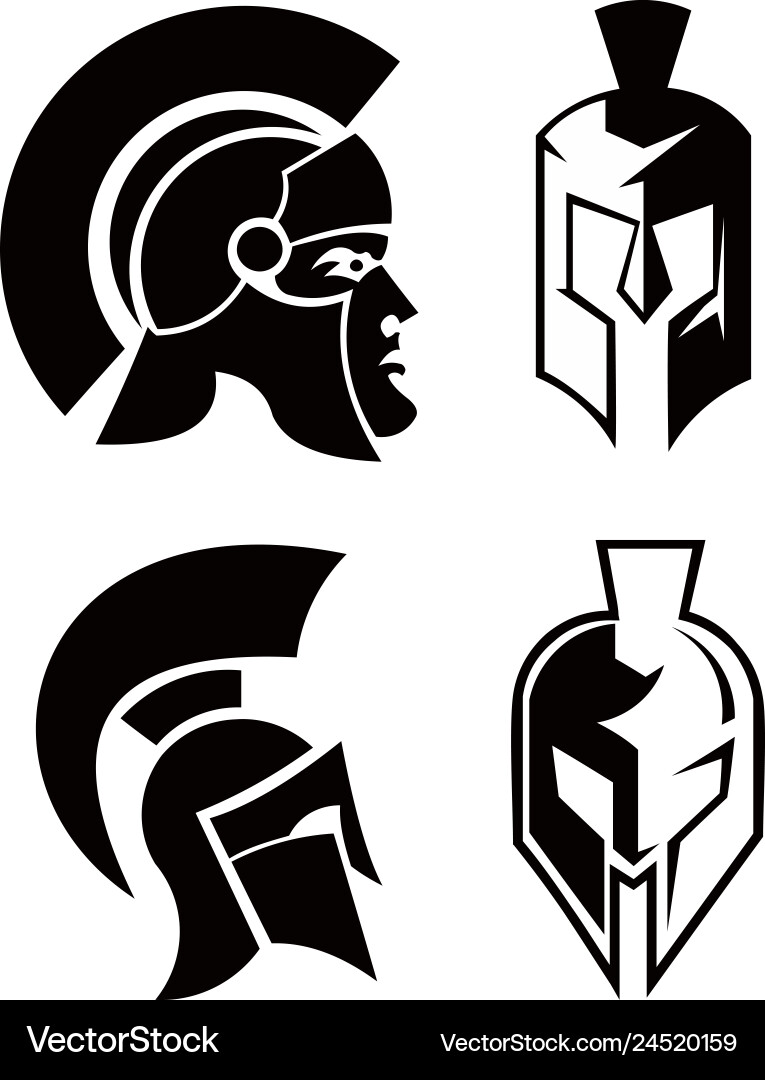 Retro style knight helmet Vector Image