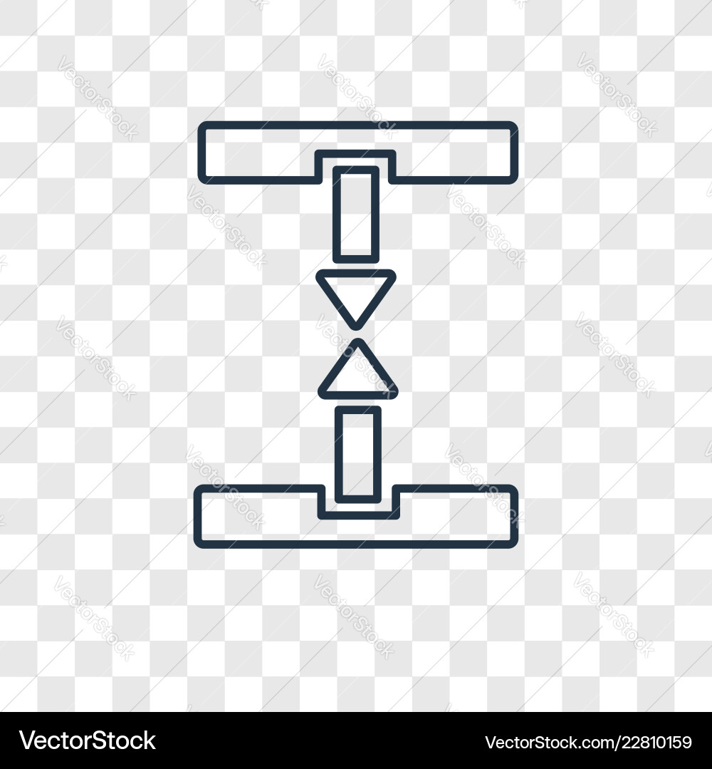 Scroll concept linear icon isolated Scroll concept linear icon isolated vector image