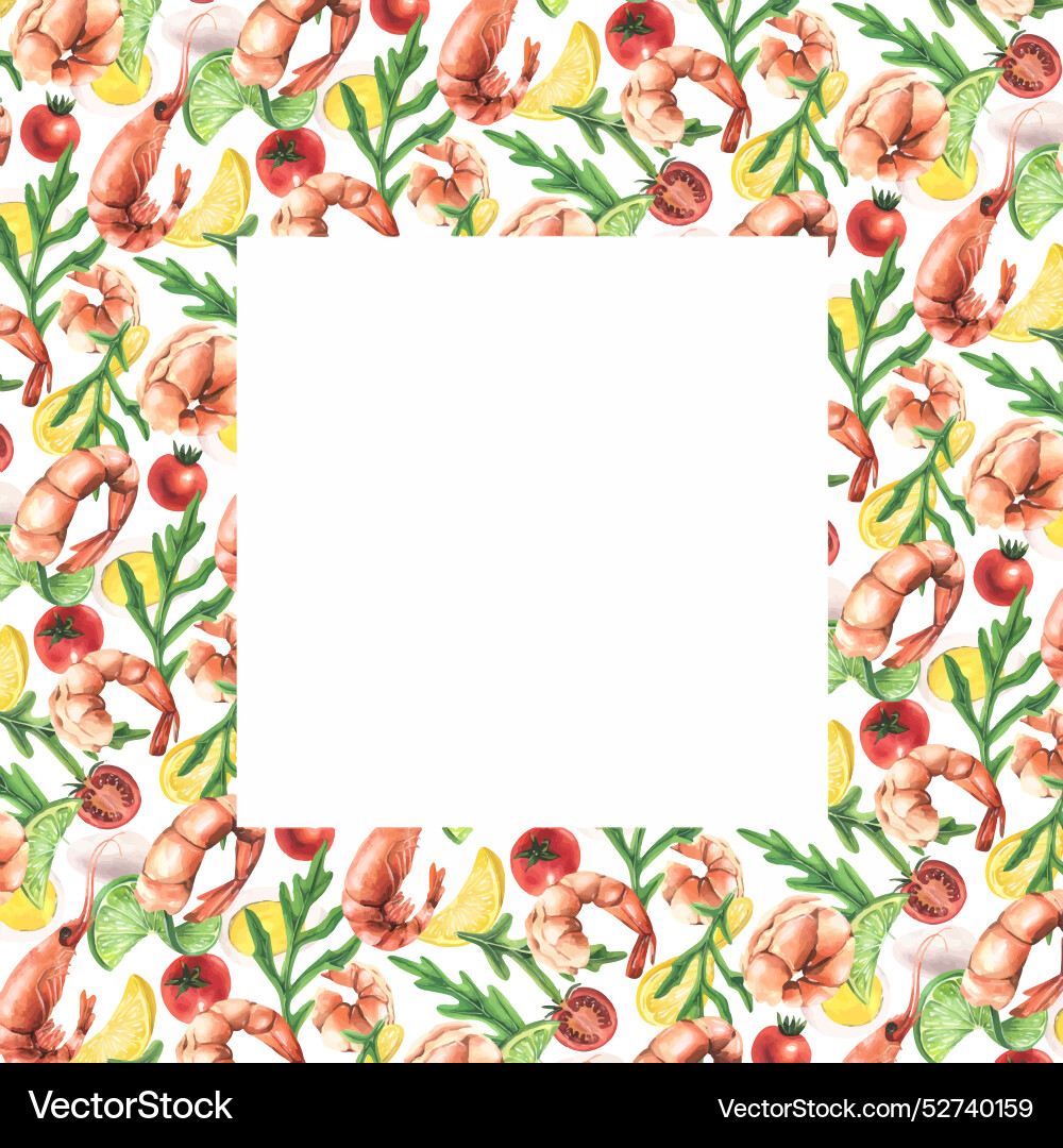 Square frame empty template with white background Vector Image