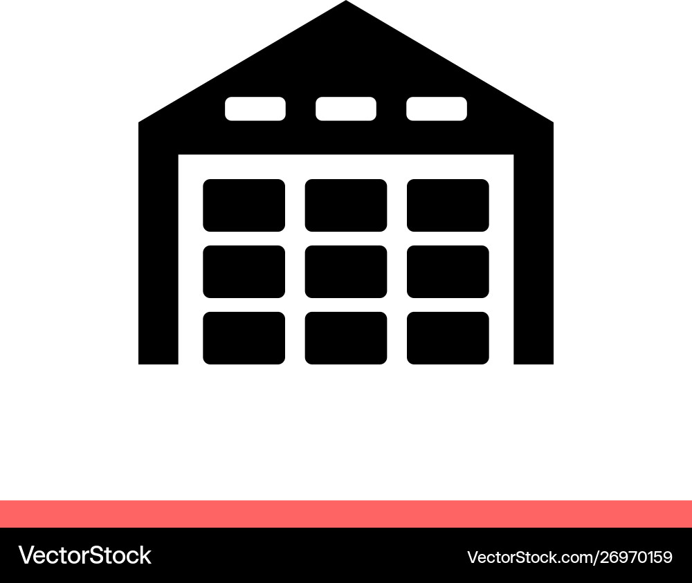 Warehouse icon for web or mobile app Warehouse icon for web or mobile app vector image