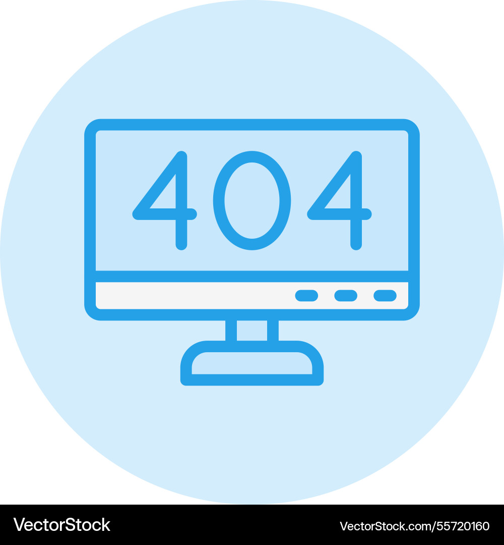 404 error icon design Vector Image